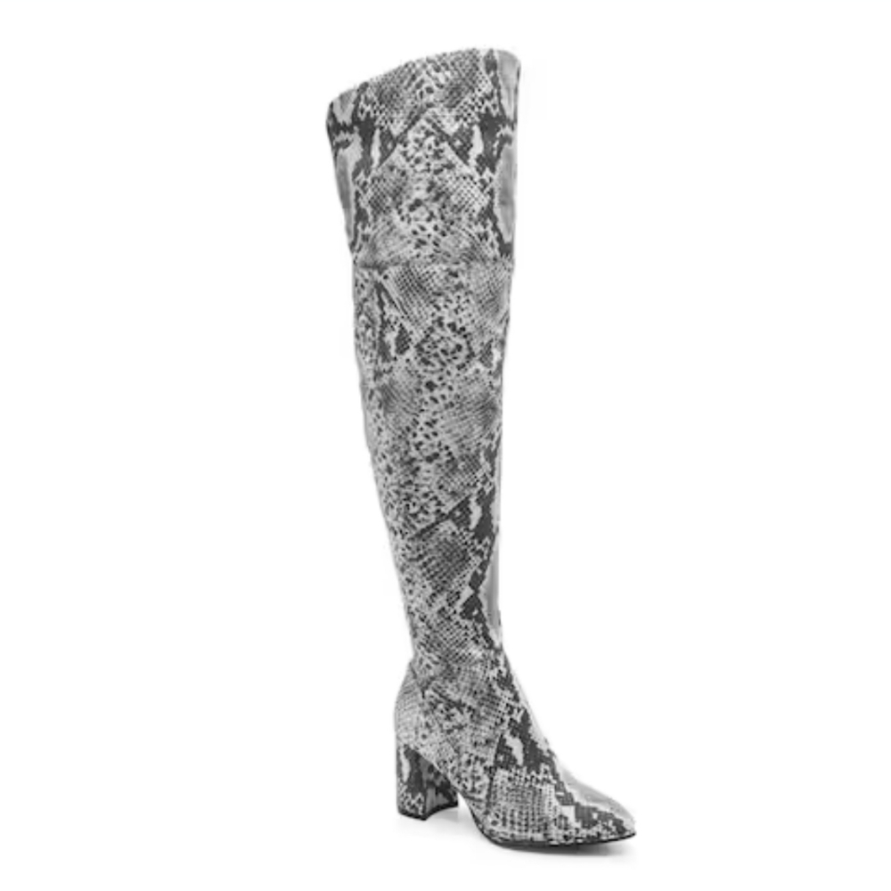 Marc Fisher Darton Over the Knee Snakeprint Boots